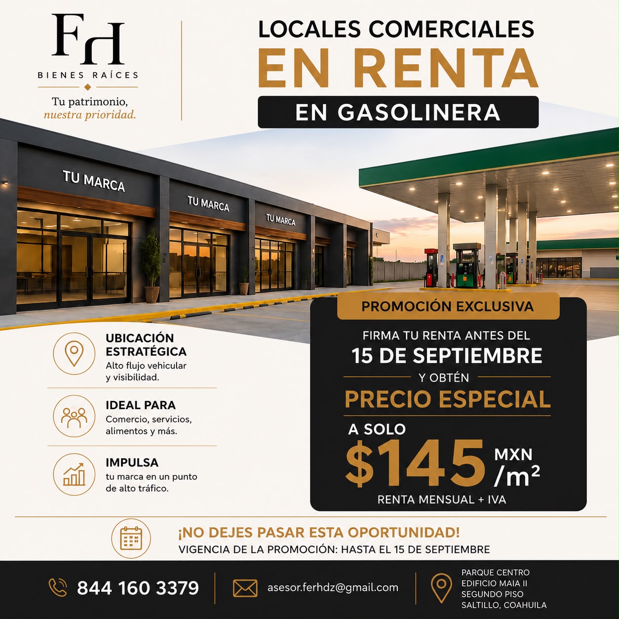 LOCALES EN RENTA EN GASOLINERA ALAMO